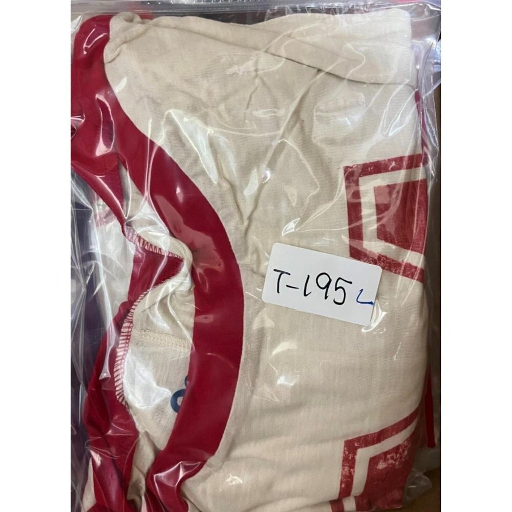 S Jersey-Type T-Shirt Kids Red Medium Tee Cotton 3/4 Sleeve Shirt Boys Girls' - Picture 7 of 11
